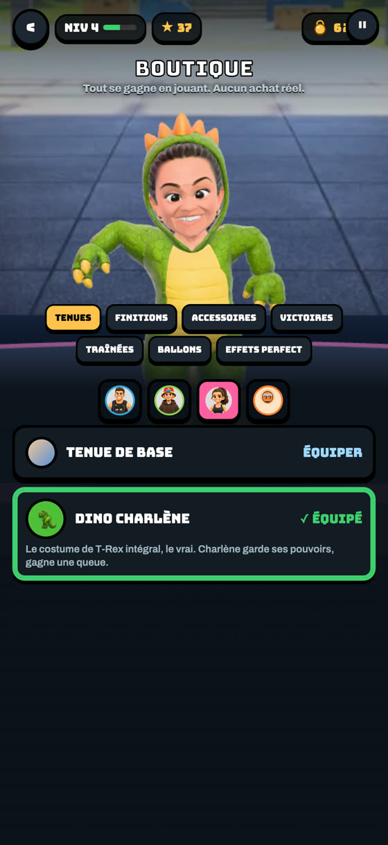 Boutique : tenue spéciale Dino Charlène
